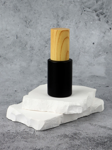 Изображение товара Флакон для косметики Onlytop 10820222 (30мл, черный/бежевый)