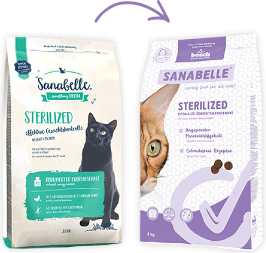 Изображение товара Сухой корм для кошек Bosch Petfood Sanabelle Sterilized (8кг)