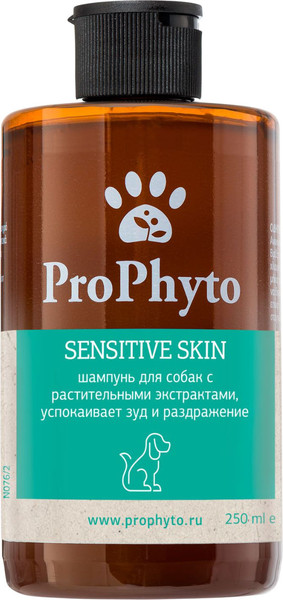 Изображение товара Шампунь для животных ProPhyto Sensitive Skin Shampoo / PP91100108 (250мл)