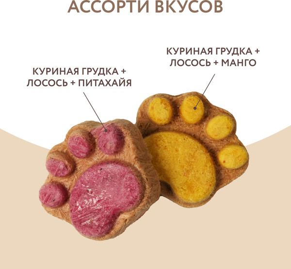 Изображение товара Лакомство для собак Мнямс И щенков с 4 месяцев Фросты с лососем / 7178131 (24шт)