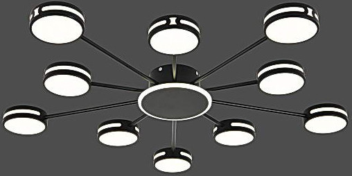 Изображение товара Люстра Aitin-Pro L77119/10+1A1 (черный)