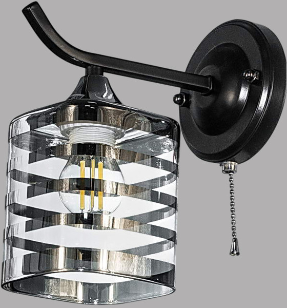 Изображение товара Бра Aitin-Pro НББ 03-60-101 / 5023/1W (черный/хром)