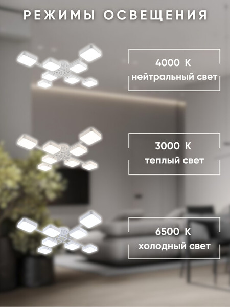 Изображение товара Люстра Aitin-Pro X3350/8 (белый/хром)