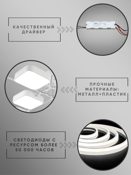 Изображение товара Люстра Aitin-Pro X3350/8 (белый/хром)