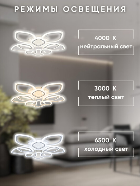 Изображение товара Люстра Aitin-Pro MB166 190Вт (белый)