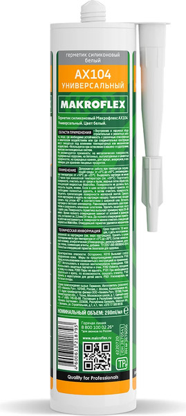 Изображение товара Герметик силиконовый Ceresit Makroflex AX104 (белый)