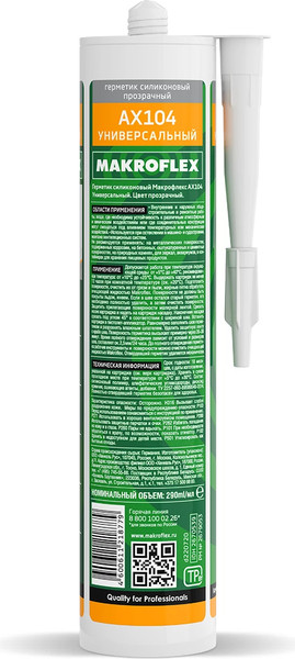 Изображение товара Герметик силиконовый Ceresit Makroflex AX104 (прозрачный)