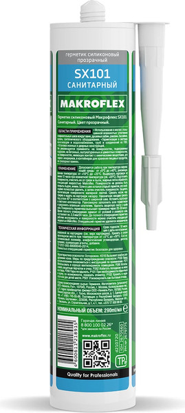 Изображение товара Герметик силиконовый Ceresit SX 101 (280мл, белый)