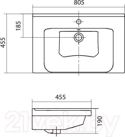 Изображение товара Тумба с умывальником Volna Lotty 80.2Y Миранда 80 (латте, напольная)