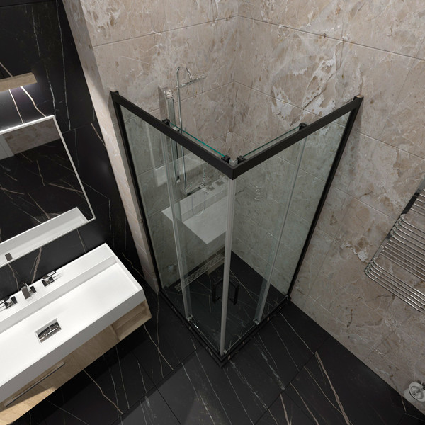 Изображение товара Душевой уголок Triton Фикс-Блэк 90x90