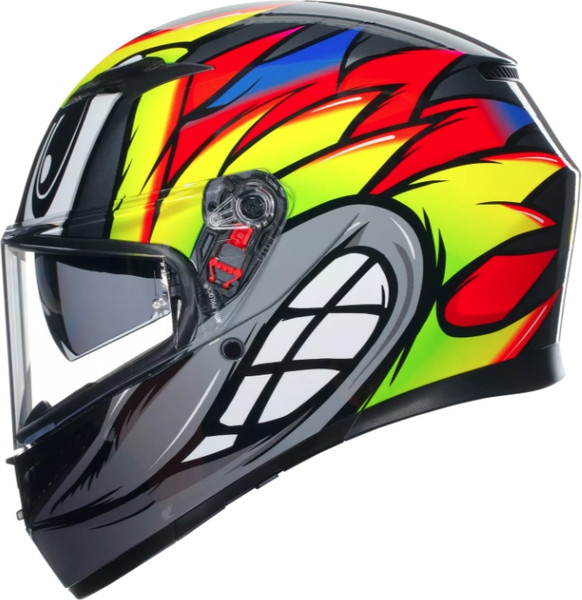 Изображение товара Мотошлем AGV K3 E2206 MPLK Birdy 2.0 / 2118381001-012-L (L, серый/желтый/красный)