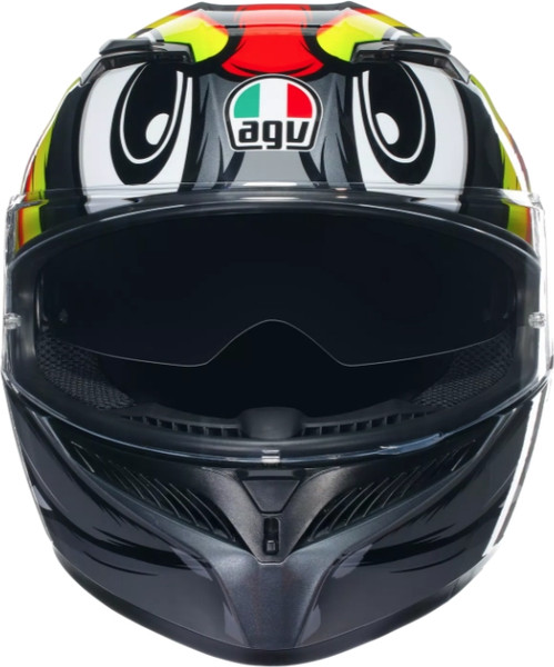 Изображение товара Мотошлем AGV K3 E2206 MPLK Birdy 2.0 / 2118381001-012-XL (XL, серый/желтый/красный)