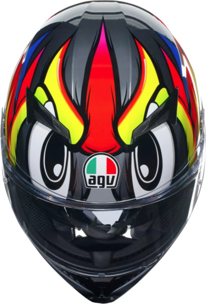 Изображение товара Мотошлем AGV K3 E2206 MPLK Birdy 2.0 / 2118381001-012-XL (XL, серый/желтый/красный)