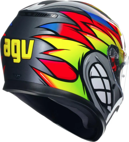 Изображение товара Мотошлем AGV K3 E2206 MPLK Birdy 2.0 / 2118381001-012-XL (XL, серый/желтый/красный)