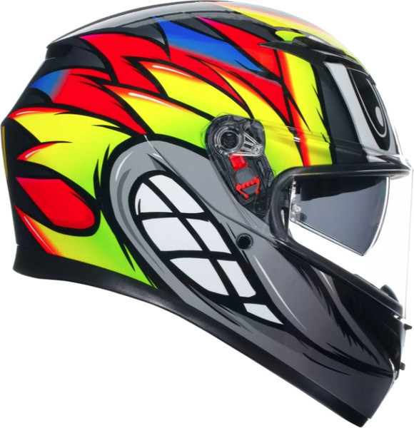Изображение товара Мотошлем AGV K3 E2206 MPLK Birdy 2.0 / 2118381001-012-XL (XL, серый/желтый/красный)