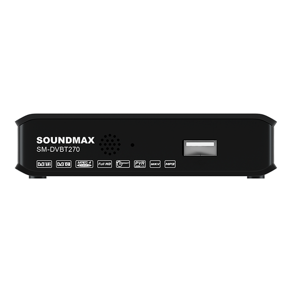 Изображение товара Смарт-приставка SoundMax SM-DVBT270 (черный)