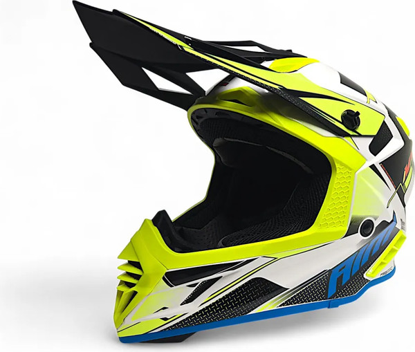 Изображение товара Мотошлем AiM RH855 Fiber Glass Swift RH855S-BYR-XS (XS, желтый/красный)