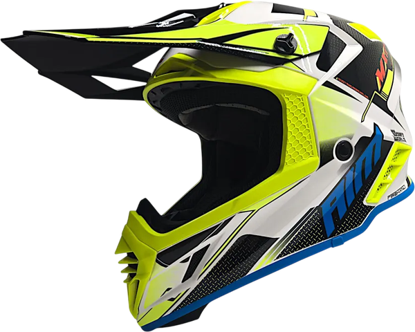 Изображение товара Мотошлем AiM RH855 Fiber Glass Swift RH855S-BYR-XXXL (XXXL, желтый/красный)