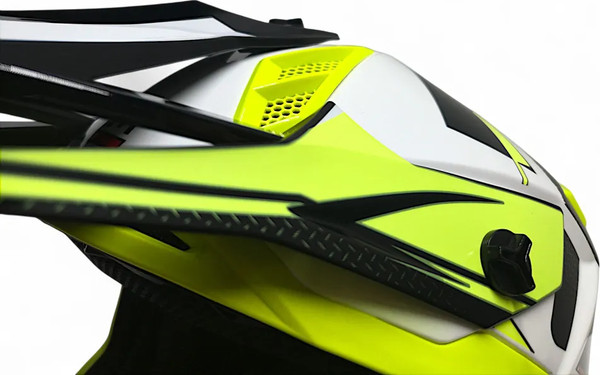 Изображение товара Мотошлем AiM RH855 Fiber Glass Swift RH855S-BYR-XXXL (XXXL, желтый/красный)