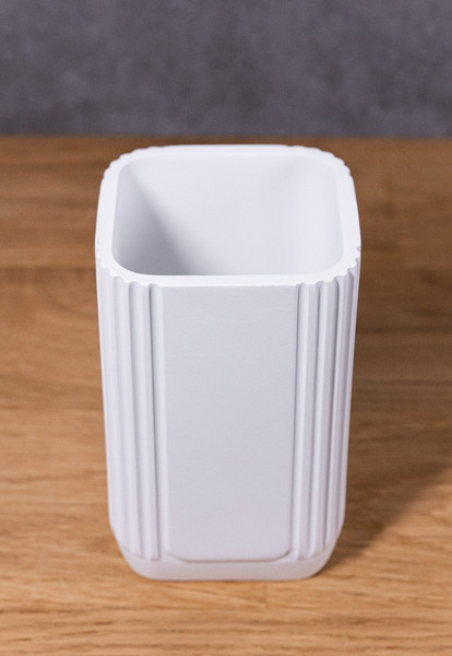 Изображение товара Стакан для зубной щетки и пасты Caspian York 90086 (белый)