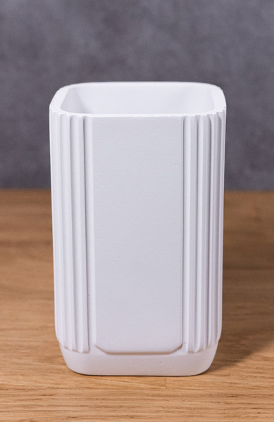 Изображение товара Стакан для зубной щетки и пасты Caspian York 90086 (белый)