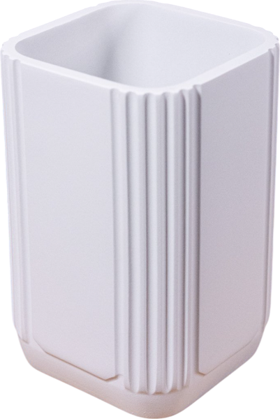 Изображение товара Стакан для зубной щетки и пасты Caspian York 90086 (белый)