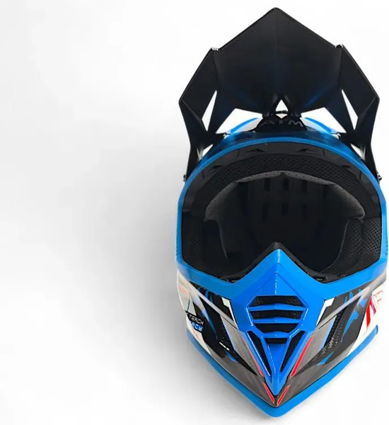 Изображение товара Мотошлем AiM RH855 Carbon Razor RH855R-DBR-L (L, синий/красный)