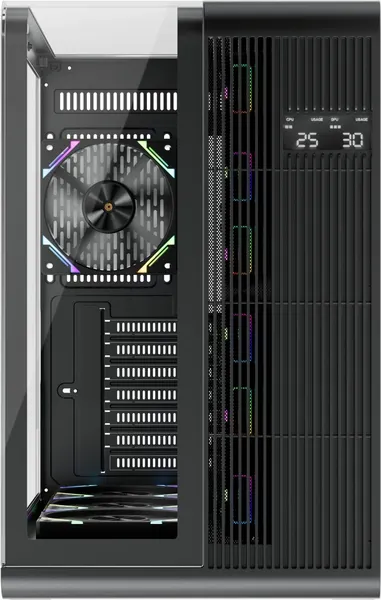 Изображение товара Корпус для компьютера 1stPlayer RT7 / RT7-BK-3FC7R-1FC7 (черный, без БП)