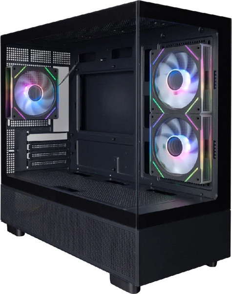 Изображение товара Корпус для компьютера 1stPlayer Mi5 / Mi5-BK-2FC7R-1FC7 (черный, без БП)