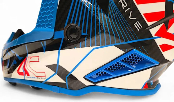 Изображение товара Мотошлем AiM RH855 Carbon Razor RH855R-DBR-XS (XS, синий/красный)