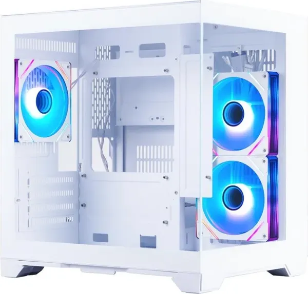 Изображение товара Корпус для компьютера 1stPlayer MV5-TP / MV5-TP-WH-2FB7R-W-1FB7-W (белый, без БП)