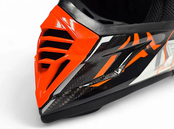 Изображение товара Мотошлем AiM RH855 Carbon Razor RH855R-DWR-XS (XS, белый/красный)