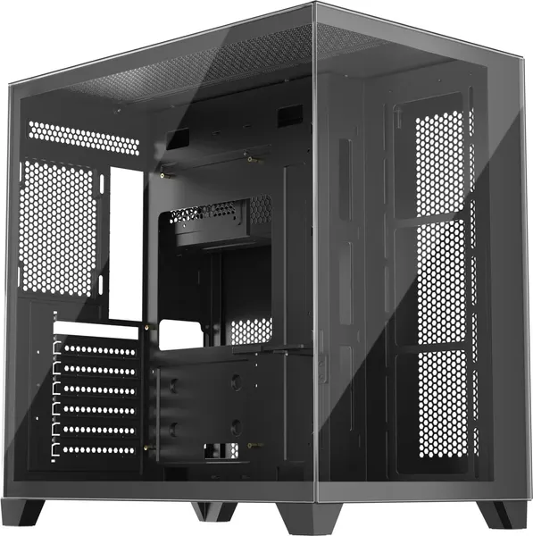 Изображение товара Корпус для компьютера 1stPlayer MV8-TP / MV8-TP-BK-3F7R-1F7 (черный, без БП)