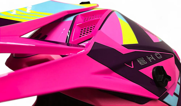 Изображение товара Мотошлем AiM RH855 Fiber Glass Vexo RH855V-BPP-XXXL (XXXL, фиолетовый/розовый)