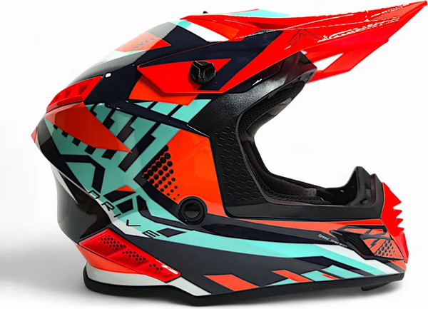 Изображение товара Мотошлем AiM RH855 Fiber Glass Vexo RH855V-BRB-S (S, красный/синий)