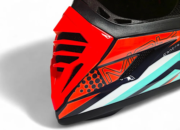 Изображение товара Мотошлем AiM RH855 Fiber Glass Vexo RH855V-BRB-S (S, красный/синий)