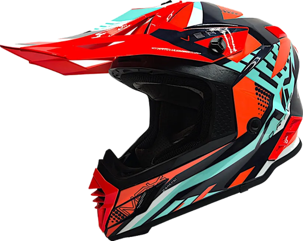 Изображение товара Мотошлем AiM RH855 Fiber Glass Vexo RH855V-BRB-XXL (XXL, красный/синий)