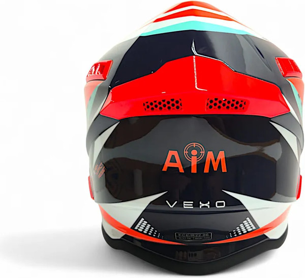 Изображение товара Мотошлем AiM RH855 Fiber Glass Vexo RH855V-BRB-XXXL (XXXL, красный/синий)