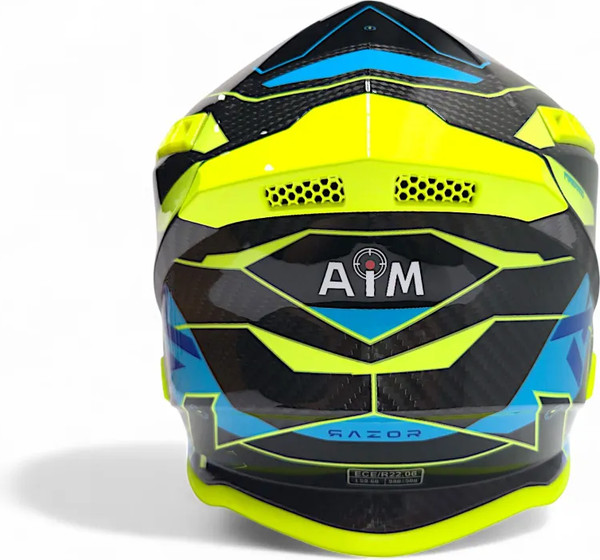 Изображение товара Мотошлем AiM RH855 Carbon Razor RH855R-DYB-XXL (XXL, желтый/синий)