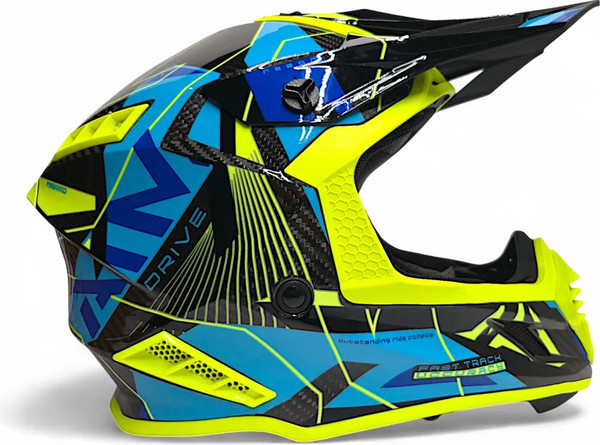 Изображение товара Мотошлем AiM RH855 Carbon Razor RH855R-DYB-XXL (XXL, желтый/синий)