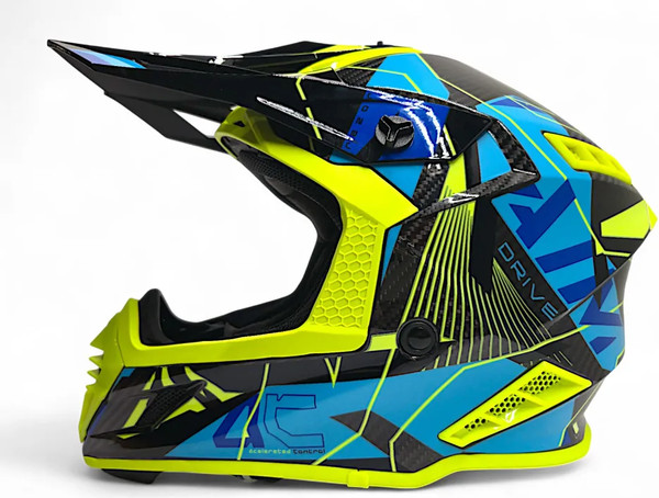 Изображение товара Мотошлем AiM RH855 Carbon Razor RH855R-DYB-XXL (XXL, желтый/синий)