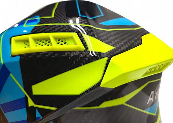 Изображение товара Мотошлем AiM RH855 Carbon Razor RH855R-DYB-XXL (XXL, желтый/синий)
