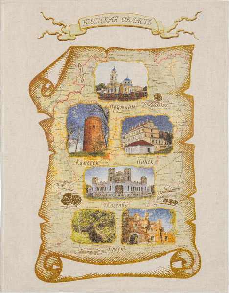 Изображение товара Набор полотенец Pole Kvetak (Беларускі лён) 45x60 22С147-ШР+К/пр/пфкор. (1 Моя Беларусь-7 33/сорт 1)