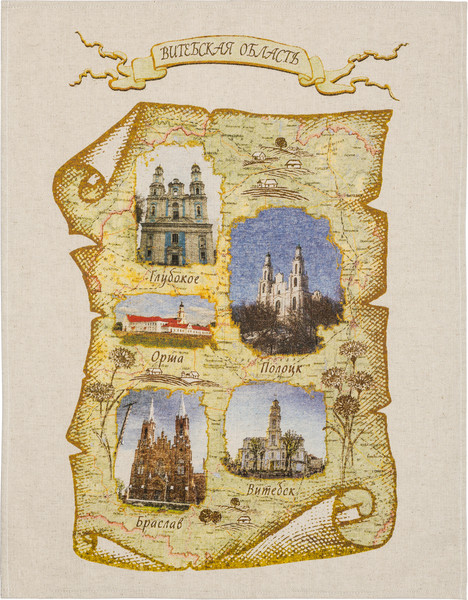 Изображение товара Набор полотенец Pole Kvetak (Беларускі лён) 45x60 22С147-ШР+К/пр/пфкор. (1 Моя Беларусь-7 33/сорт 1)