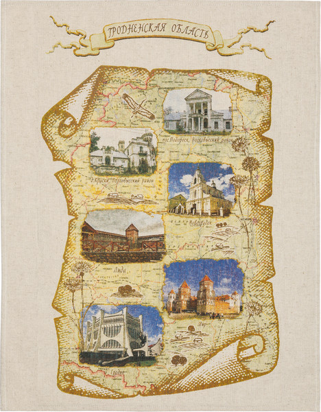 Изображение товара Набор полотенец Pole Kvetak (Беларускі лён) 45x60 22С147-ШР+К/пр/пфкор. (1 Моя Беларусь-7 33/сорт 1)