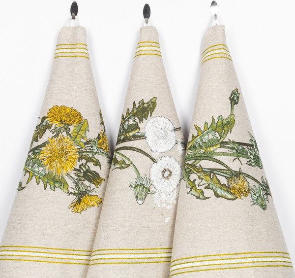 Изображение товара Набор полотенец Pole Kvetak (Беларускі лён) 46x60 24С112-ШР/рп/фкор/к. (1 Одуванчики-3 31/сорт1)