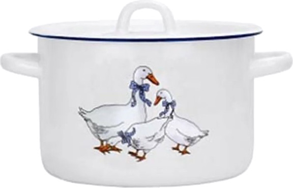 Изображение товара Кастрюля Эмаль 01-1615н.арм.ч/4-Гуси