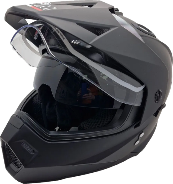 Изображение товара Мотошлем AiM JK802Y / 802Y-008-YL (Y/L, черный матовый)