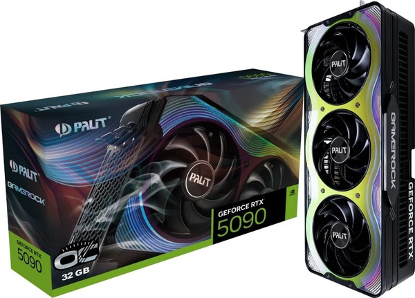 Изображение товара Видеокарта Palit GeForce RTX 5090 GameRock (NE75090S19R5-GB2020G)