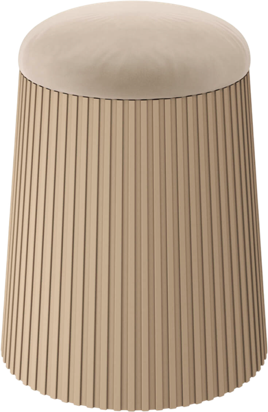 Изображение товара Пуф Sheffilton SHT-B23 (капучино/ванильный крем пластик/микровелюр)